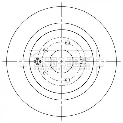 BORG & BECK Тормозной диск BBD5405